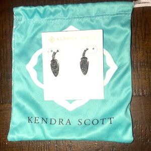 Kendra Scott platinum drusy earrings
